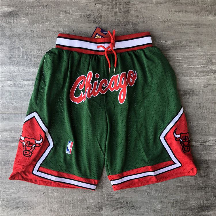Men NBA 2021 Chicago Bulls Green Shorts->chicago bulls->NBA Jersey